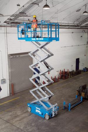 32%27+Scissor+Lift+-+Wide+-+Electric